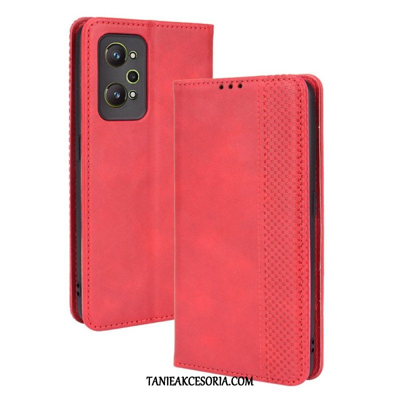 Etui Na Telefon do Realme GT Neo 3T / Neo 2 Etui Folio Stylizowany Efekt Skóry W Stylu Vintage