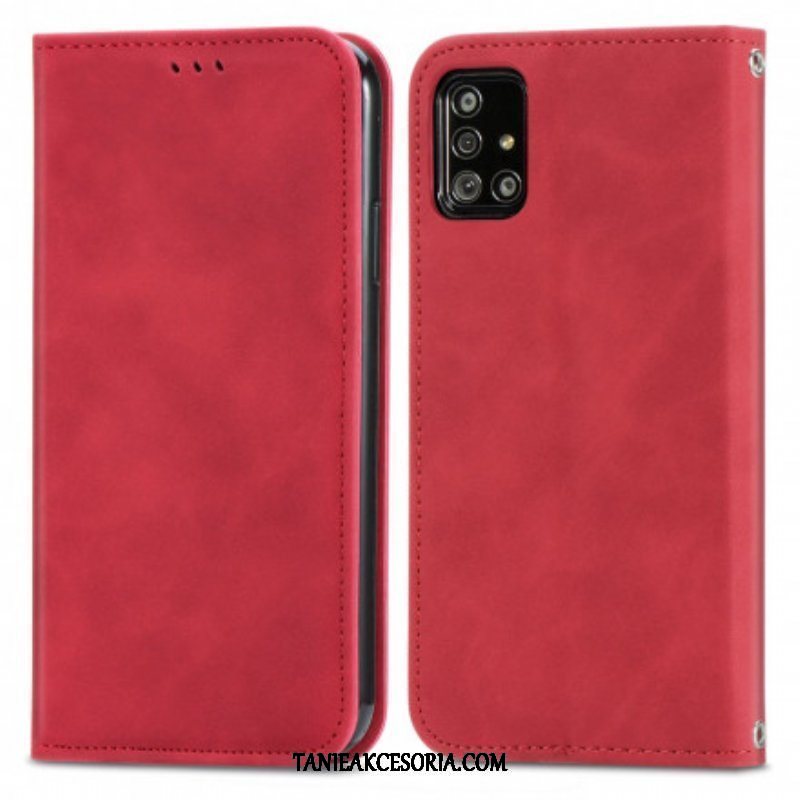 Etui Na Telefon do Samsung Galaxy A51 5G Etui Folio Sztuczna Skóra W Stylu Vintage