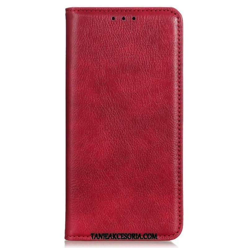 Etui Na Telefon do Samsung Galaxy M13 Etui Folio Skóra Dwoinowa Liczi