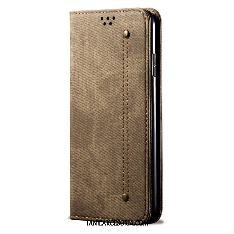 Etui Na Telefon do Xiaomi Redmi Note 11 Pro Plus 5G Etui Folio Tkanina Dżinsowa