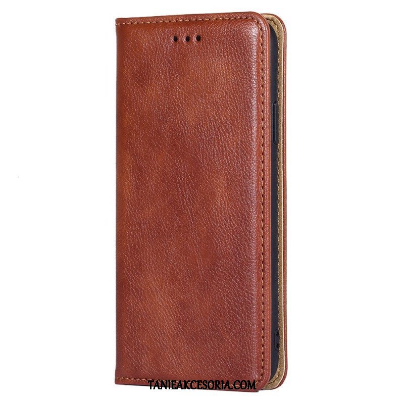 Etui Na Telefon do Xiaomi Redmi Note 12 5G Etui Folio Przeszycia Ze Sztucznej Skóry