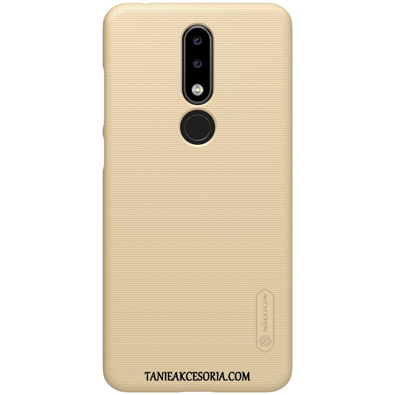 Etui Nokia 5.1 Plus Złoto Anti-fall Nubuku, Pokrowce Nokia 5.1 Plus Trudno Telefon Komórkowy Ochraniacz