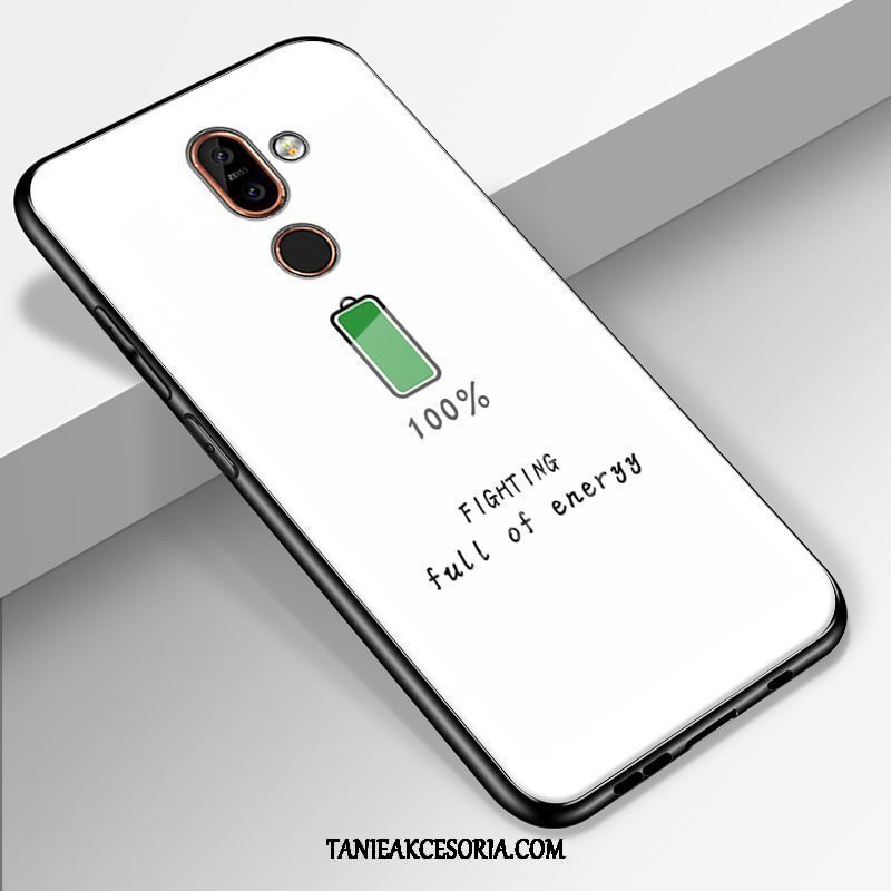 Etui Nokia 7 Plus Telefon Komórkowy Ochraniacz Szkło, Futerał Nokia 7 Plus Anti-fall Różowe Dostosowane