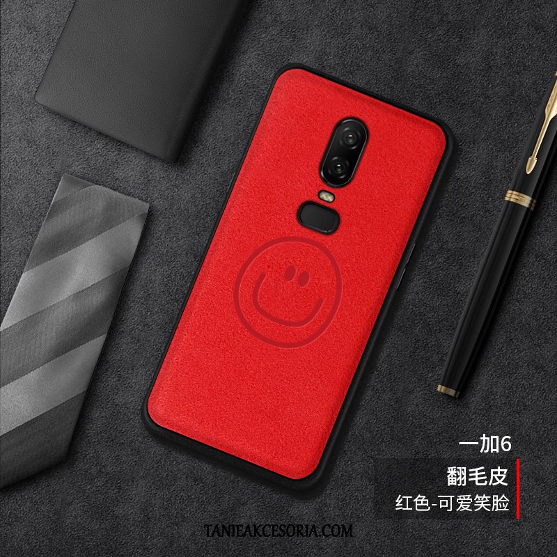 Etui Oneplus 6 Filmy Czerwony All Inclusive, Obudowa Oneplus 6 Wysoki Koniec Moda Oddychające