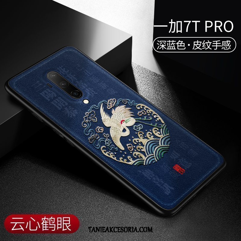 Etui Oneplus 7t Pro Zielony Anti-fall Telefon Komórkowy, Futerał Oneplus 7t Pro Chiński Styl Silikonowe Kreatywne