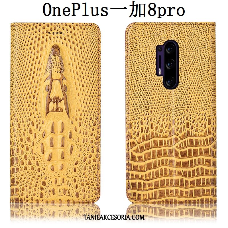 Etui Oneplus 8 Pro All Inclusive Ochraniacz Krokodyl, Obudowa Oneplus 8 Pro Niebieski Telefon Komórkowy Skórzany Futerał