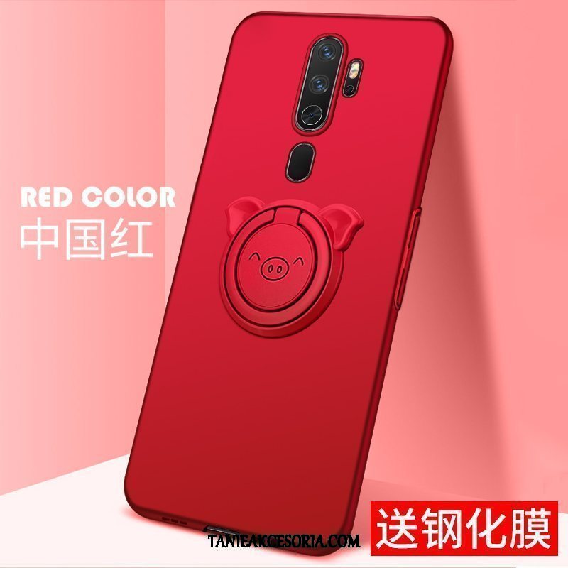 Etui Oppo A9 2020 Cienkie Różowe Złoto Magnetyzm, Obudowa Oppo A9 2020 Czerwony Telefon Komórkowy Wspornik