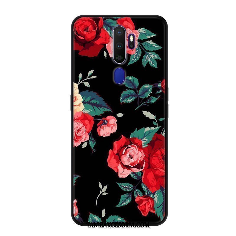 Etui Oppo A9 2020 Telefon Komórkowy Miękki Nubuku, Futerał Oppo A9 2020 Czarny Ochraniacz Kreatywne