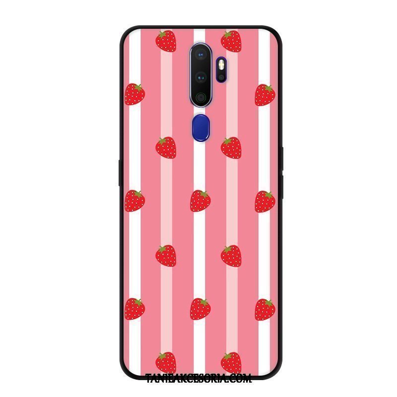 Etui Oppo A9 2020 Telefon Komórkowy Miękki Nubuku, Futerał Oppo A9 2020 Czarny Ochraniacz Kreatywne