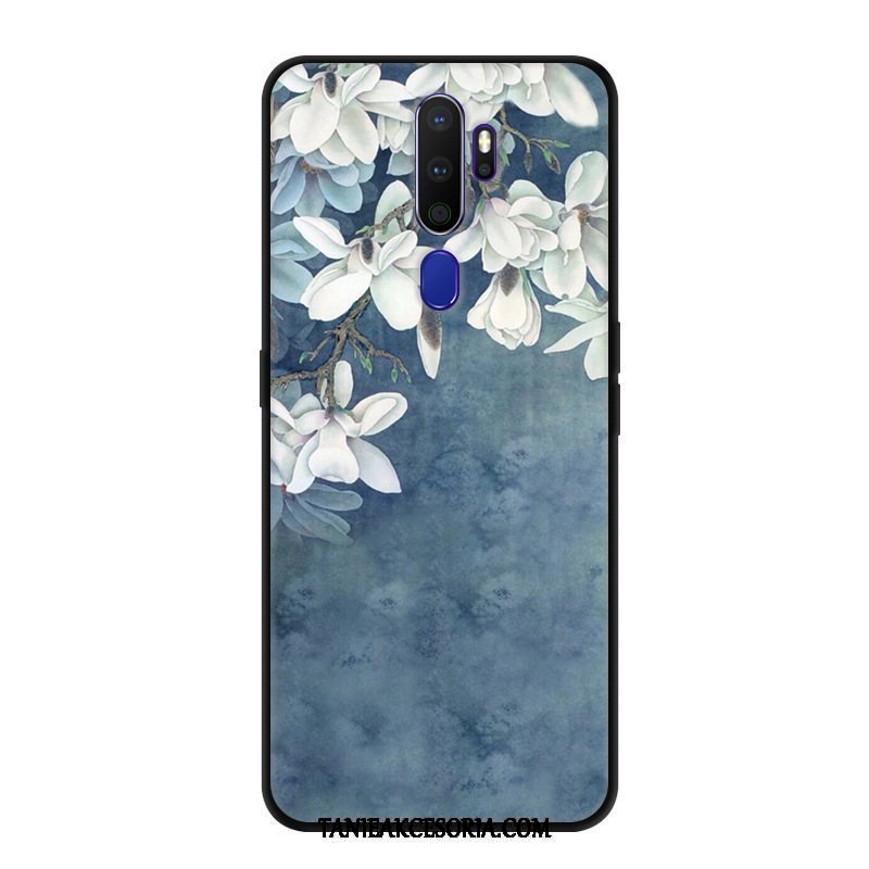 Etui Oppo A9 2020 Telefon Komórkowy Miękki Nubuku, Futerał Oppo A9 2020 Czarny Ochraniacz Kreatywne