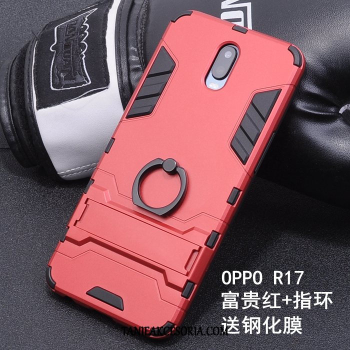 Etui Oppo R17 All Inclusive Nubuku Osobowość, Pokrowce Oppo R17 Silikonowe Ring Nowy