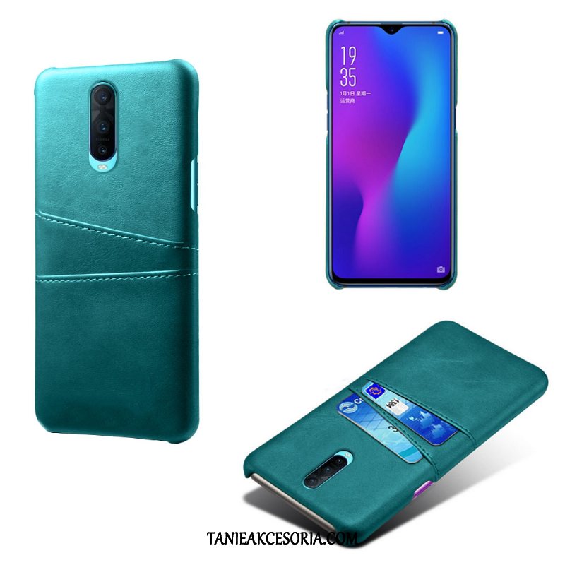 Etui Oppo R17 Pro Biznes Tendencja Vintage, Futerał Oppo R17 Pro Skóra Jakość Zielony