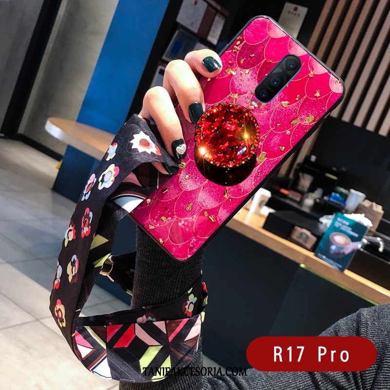 Etui Oppo R17 Pro Silikonowe Niebieski Anti-fall, Futerał Oppo R17 Pro Złoto Osobowość Miękki