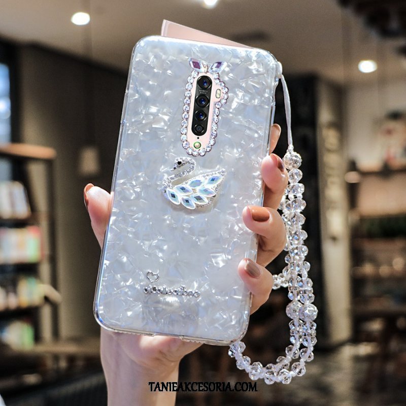 Etui Oppo Reno 2 Cienkie Rhinestone Długie, Obudowa Oppo Reno 2 Telefon Komórkowy Miękki Kryształ