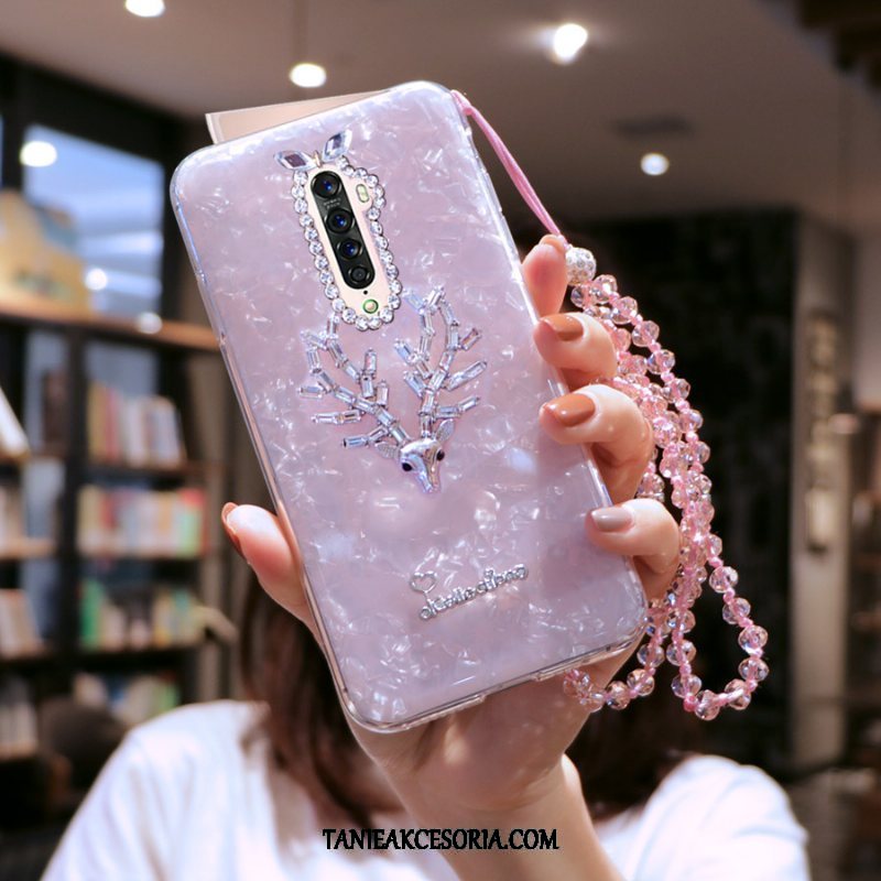 Etui Oppo Reno 2 Cienkie Rhinestone Długie, Obudowa Oppo Reno 2 Telefon Komórkowy Miękki Kryształ