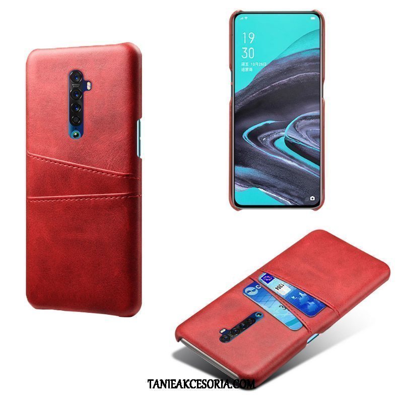 Etui Oppo Reno 2 Ochraniacz Ciemno Skóra, Pokrowce Oppo Reno 2 Jakość Karta Telefon Komórkowy Braun