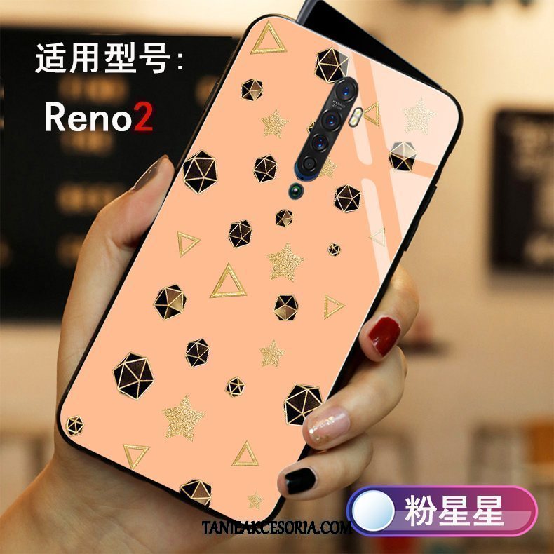 Etui Oppo Reno 2 Szkło Telefon Komórkowy Biały, Obudowa Oppo Reno 2 Osobowość Gwiazdy Ochraniacz