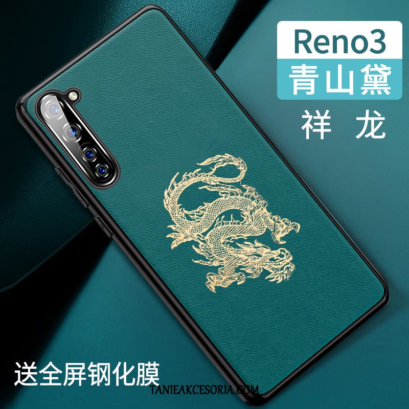 Etui Oppo Reno 3 All Inclusive Ochraniacz Skóra, Obudowa Oppo Reno 3 Tendencja Silikonowe Nowy