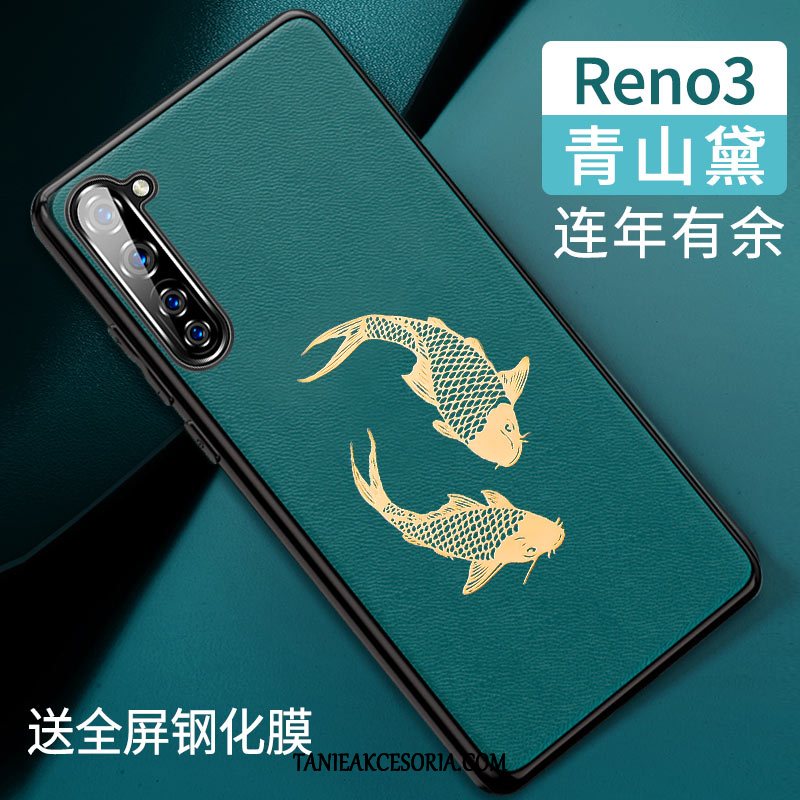 Etui Oppo Reno 3 All Inclusive Ochraniacz Skóra, Obudowa Oppo Reno 3 Tendencja Silikonowe Nowy