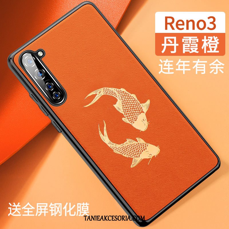 Etui Oppo Reno 3 All Inclusive Ochraniacz Skóra, Obudowa Oppo Reno 3 Tendencja Silikonowe Nowy