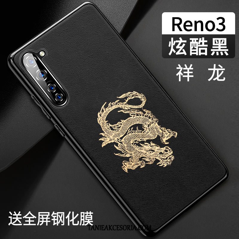 Etui Oppo Reno 3 All Inclusive Ochraniacz Skóra, Obudowa Oppo Reno 3 Tendencja Silikonowe Nowy