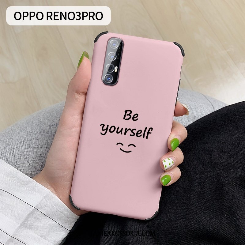 Etui Oppo Reno 3 Pro Ochraniacz Kreatywne Silikonowe, Futerał Oppo Reno 3 Pro Zielony Telefon Komórkowy Proste