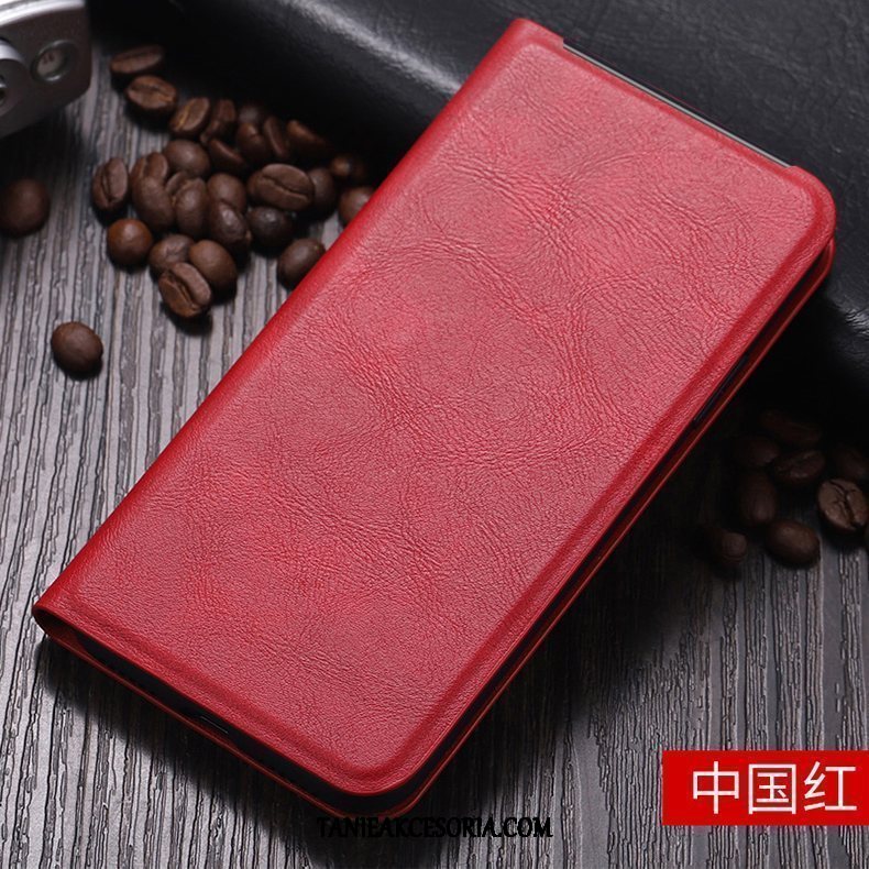 Etui Oppo Reno Z Nowy Szkło Hartowane Skórzany Futerał, Pokrowce Oppo Reno Z Przenośny Filmy Portfel Braun