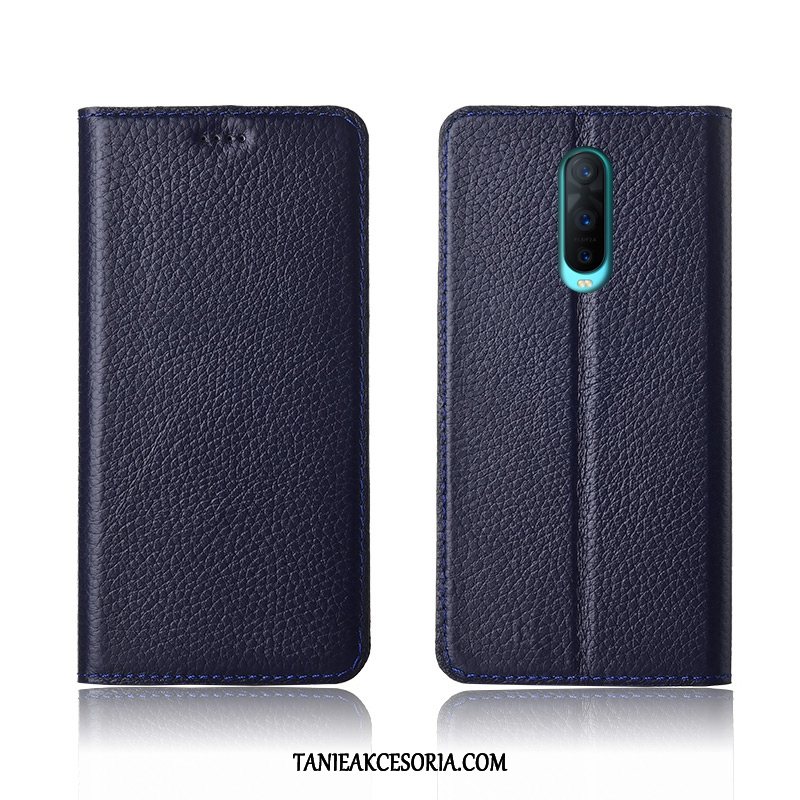 Etui Oppo Rx17 Pro Anti-fall Telefon Komórkowy All Inclusive, Pokrowce Oppo Rx17 Pro Prawdziwa Skóra Silikonowe Klapa Braun