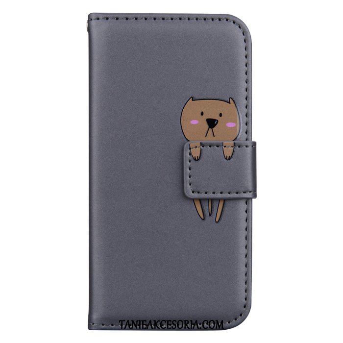 Etui Redmi Note 9 Pro Skórzany Futerał Szary Telefon Komórkowy, Pokrowce Redmi Note 9 Pro Kreskówka Karta Czerwony Beige