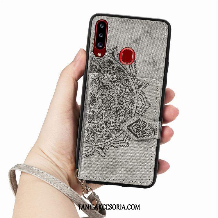 Etui Samsung Galaxy A20s Ochraniacz Gwiazda Silikonowe, Obudowa Samsung Galaxy A20s Telefon Komórkowy All Inclusive Czerwony