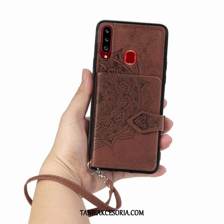 Etui Samsung Galaxy A20s Ochraniacz Gwiazda Silikonowe, Obudowa Samsung Galaxy A20s Telefon Komórkowy All Inclusive Czerwony