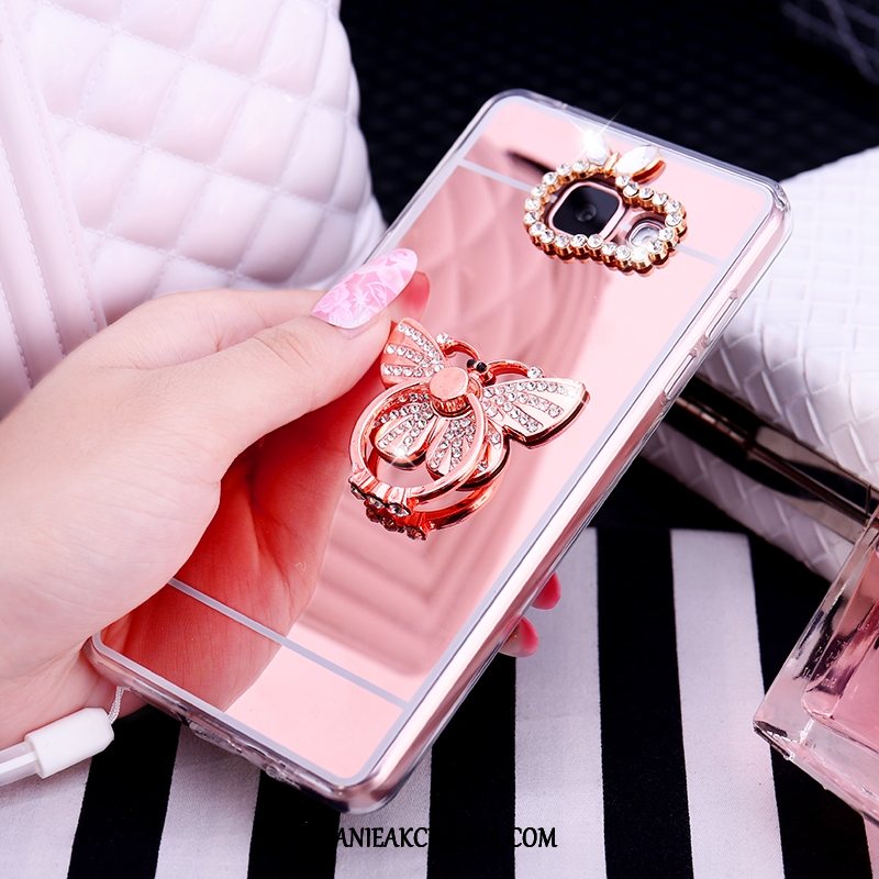 Etui Samsung Galaxy A3 2017 Różowe Złoto Telefon Komórkowy Wspornik, Futerał Samsung Galaxy A3 2017 Muszka Mały Gwiazda