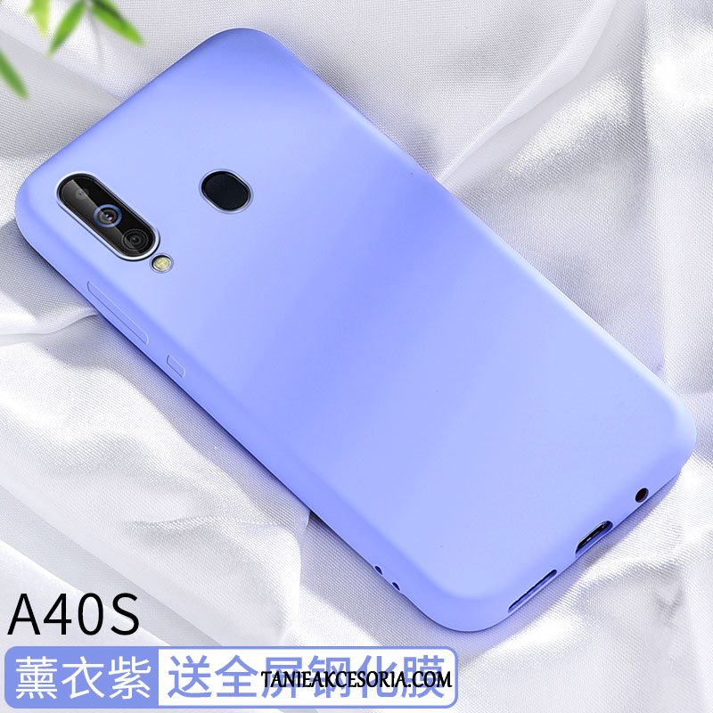 Etui Samsung Galaxy A40s Miękki Anti-fall Siatkowe, Obudowa Samsung Galaxy A40s Czarny Ochraniacz All Inclusive