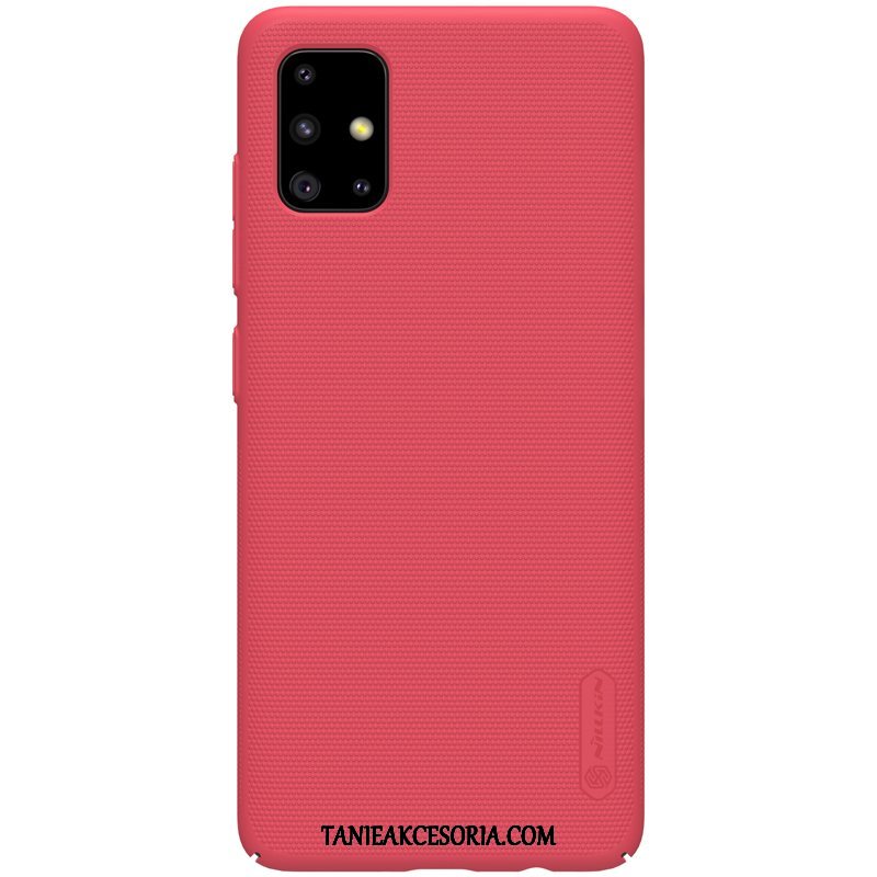 Etui Samsung Galaxy A51 Ochraniacz Wspornik Złoto, Futerał Samsung Galaxy A51 Gwiazda Nubuku Anti-fall