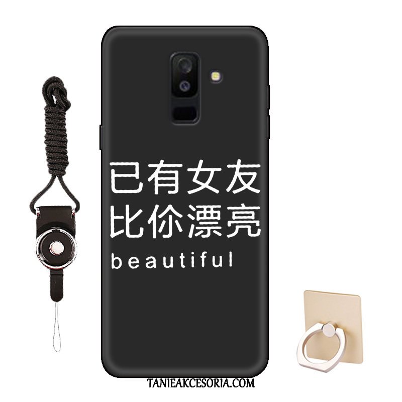 Etui Samsung Galaxy A6+ Ochraniacz Zakochani Gwiazda, Pokrowce Samsung Galaxy A6+ Czarny Kreskówka Dostosowane