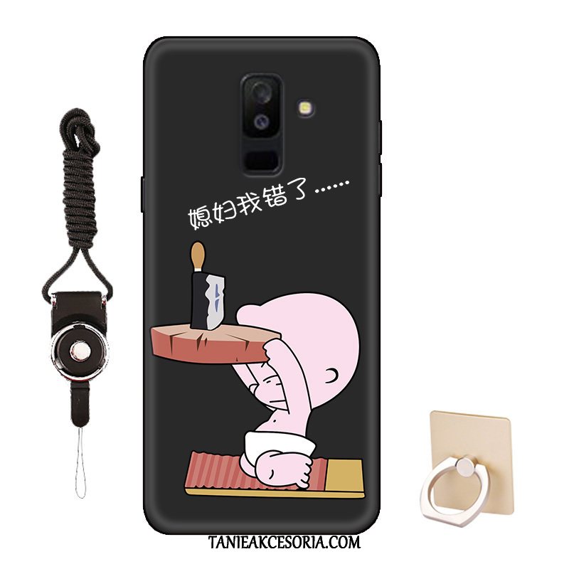 Etui Samsung Galaxy A6+ Ochraniacz Zakochani Gwiazda, Pokrowce Samsung Galaxy A6+ Czarny Kreskówka Dostosowane