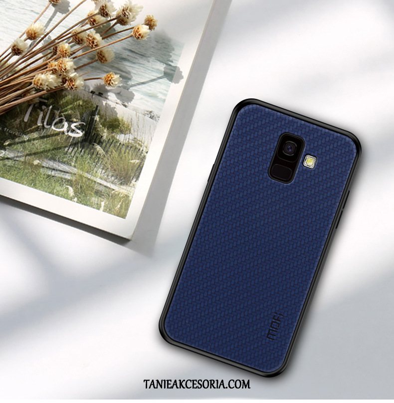Etui Samsung Galaxy A6 Silikonowe Niebieski Cienka, Obudowa Samsung Galaxy A6 Telefon Komórkowy Gwiazda Biznes