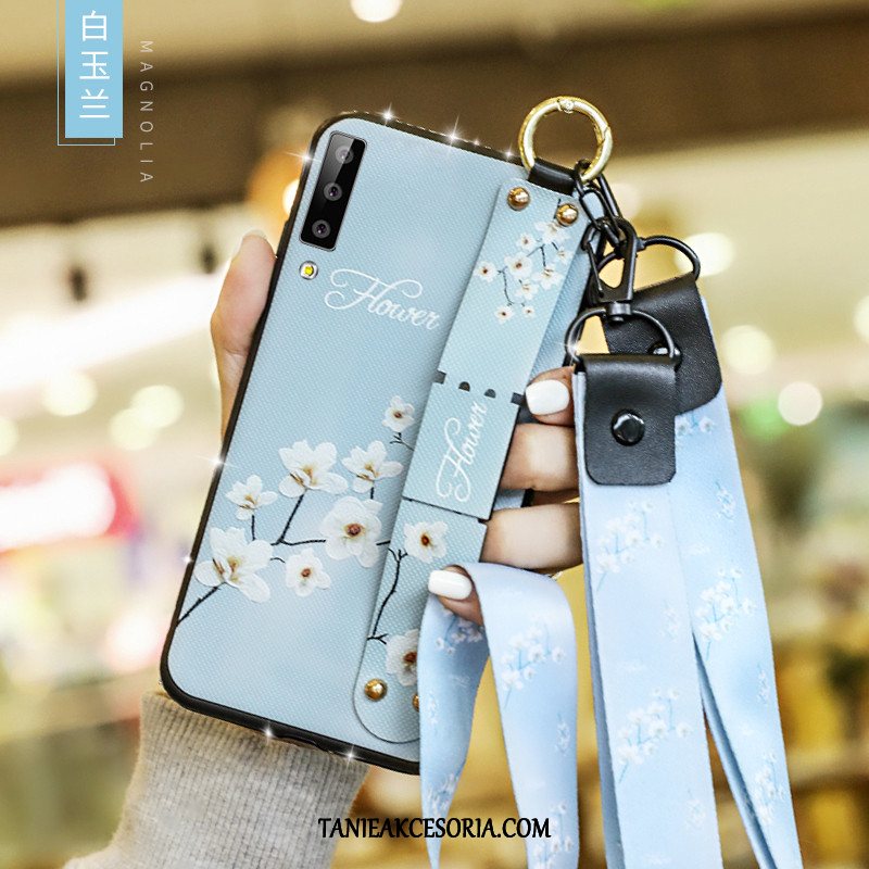 Etui Samsung Galaxy A7 All Inclusive Niebieski Chiński Styl, Obudowa Samsung Galaxy A7 Tendencja Gwiazda Telefon Komórkowy