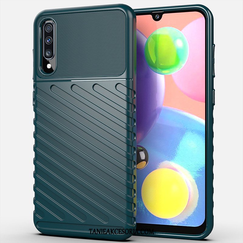 Etui Samsung Galaxy A70s Ciemnozielony Miękki Gwiazda, Obudowa Samsung Galaxy A70s Silikonowe Telefon Komórkowy Ochraniacz