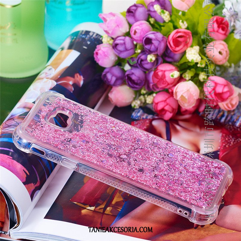 Etui Samsung Galaxy J4+ Quicksand Gwiazda Telefon Komórkowy, Futerał Samsung Galaxy J4+ Kreskówka Różowe
