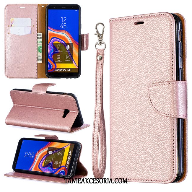 Etui Samsung Galaxy J4+ Telefon Komórkowy Gwiazda Czerwony, Pokrowce Samsung Galaxy J4+ All Inclusive Anti-fall Ochraniacz