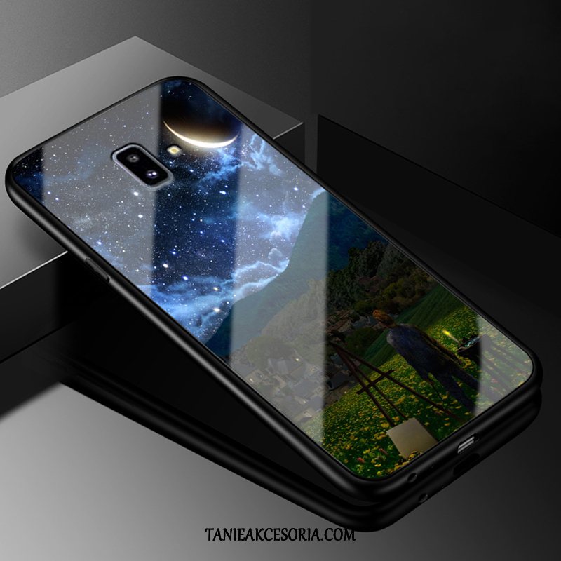 Etui Samsung Galaxy J6+ Szkło Telefon Komórkowy Ochraniacz, Pokrowce Samsung Galaxy J6+ Niebieski Silikonowe Kreskówka