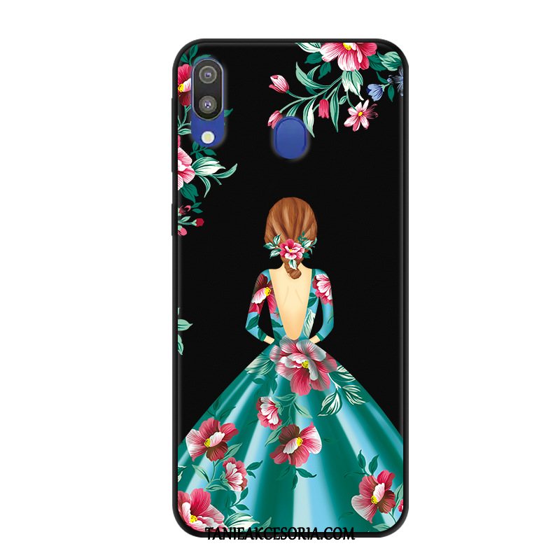 Etui Samsung Galaxy M20 Czarny Anti-fall Gwiazda, Pokrowce Samsung Galaxy M20 Telefon Komórkowy Tendencja Ochraniacz