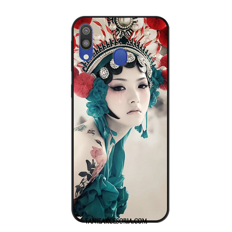 Etui Samsung Galaxy M20 Czarny Anti-fall Gwiazda, Pokrowce Samsung Galaxy M20 Telefon Komórkowy Tendencja Ochraniacz