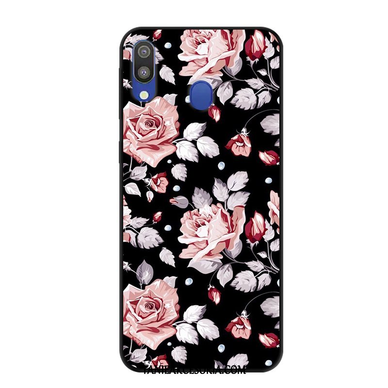 Etui Samsung Galaxy M20 Czarny Anti-fall Gwiazda, Pokrowce Samsung Galaxy M20 Telefon Komórkowy Tendencja Ochraniacz