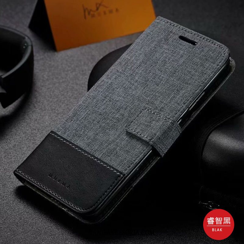 Etui Samsung Galaxy M30s Anti-fall Gwiazda Szary, Futerał Samsung Galaxy M30s Telefon Komórkowy Płótno Wzór