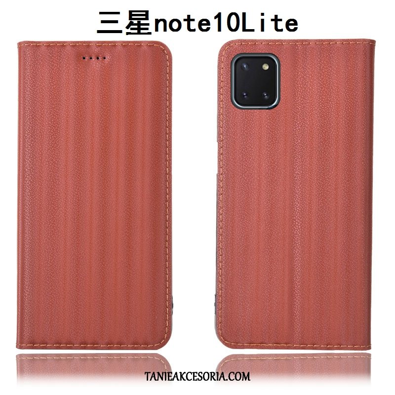 Etui Samsung Galaxy Note 10 Lite Skórzany Telefon Komórkowy Gradient, Futerał Samsung Galaxy Note 10 Lite Gwiazda All Inclusive Wino Czerwone