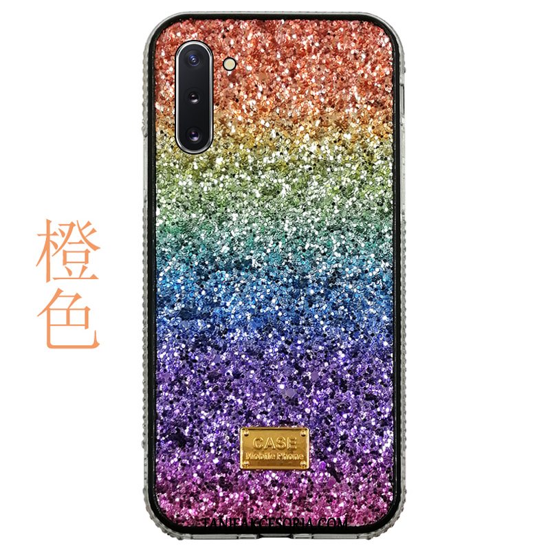 Etui Samsung Galaxy Note 10 Rhinestone Ochraniacz Telefon Komórkowy, Futerał Samsung Galaxy Note 10 Złoto Anti-fall Gwiazda