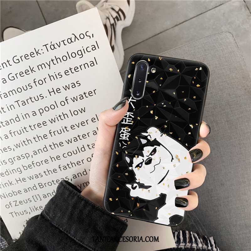 Etui Samsung Galaxy Note 10 Silikonowe Kształt Diamentu Telefon Komórkowy, Pokrowce Samsung Galaxy Note 10 Osobowość Czarny Tendencja