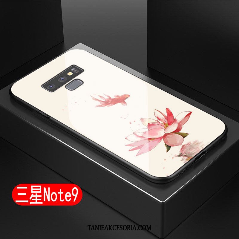 Etui Samsung Galaxy Note 9 Kwiaty Czerwony Sztuka, Pokrowce Samsung Galaxy Note 9 Telefon Komórkowy Miękki Obrzeża